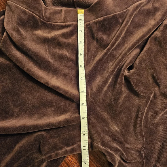 Charter Club Woman Plus Brown Velvet Wide Leg Athleisure Pull On Pants 0X EUC - Picture 7 of 10